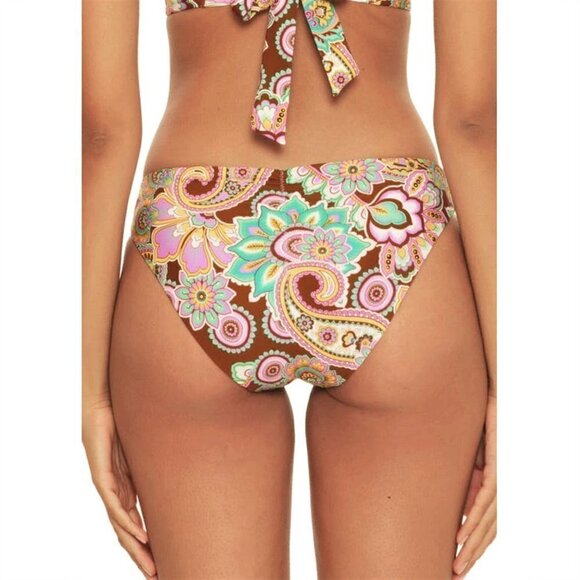 NWT Becca Women's Floral Print Swim Reversible Hipster Bikini Bottom - Picture 3 of 9